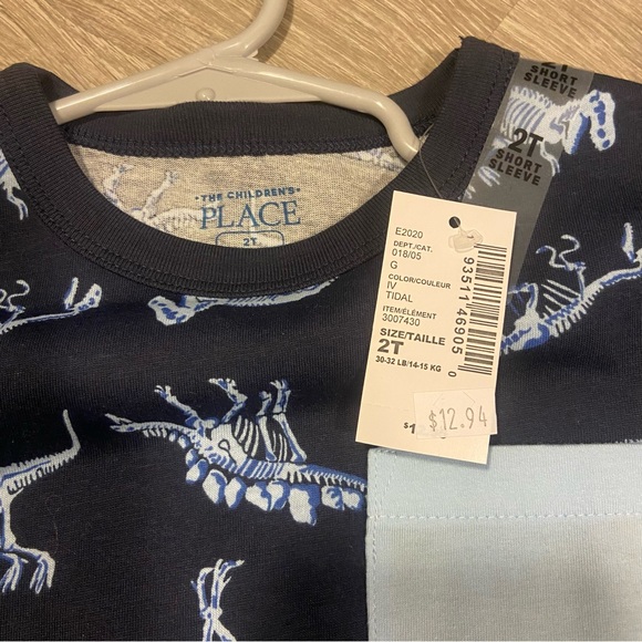 NWT The Children’s Place 3 count toddler boy graphic t-shirts dinosaur print 2T - Picture 7 of 10
